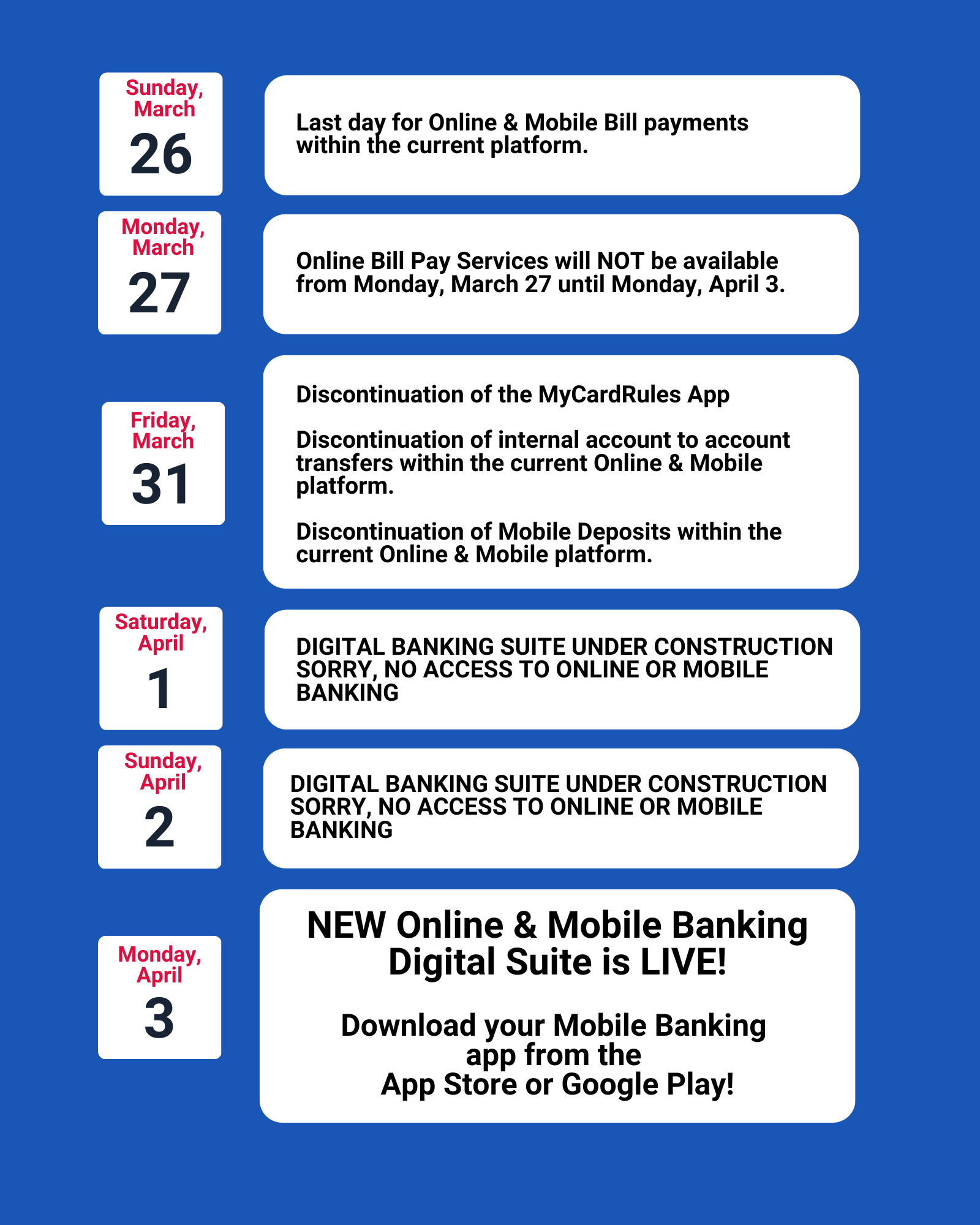 Conversion calendar